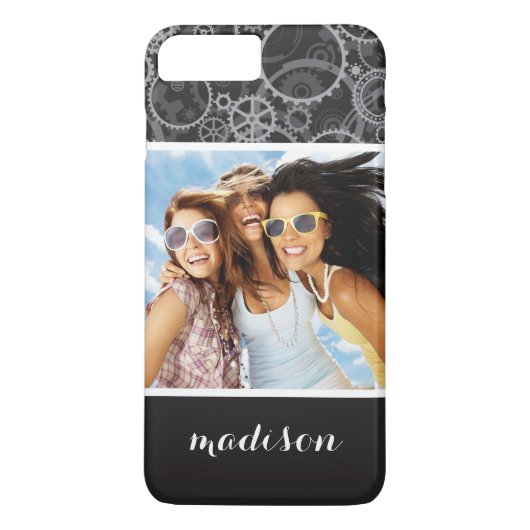 Aangepast foto- en naampatroon Case-Mate iPhone case (Achterkant)