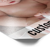 Aangepast Foto en tekst bevestigen Afdruk (Hoek)