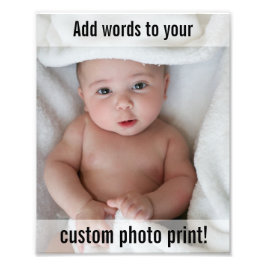 Aangepast Foto en tekst bevestigen Foto Afdruk