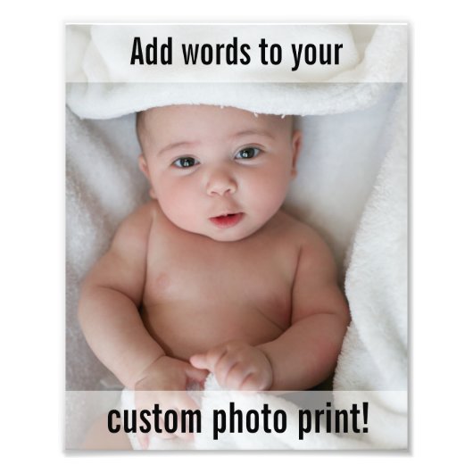 Aangepast Foto en tekst bevestigen Foto Afdruk (Voorkant)