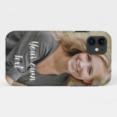 Aangepast, Foto en Tekst toevoegen. Case-Mate iPhone Case (Achterkant (horizontaal))