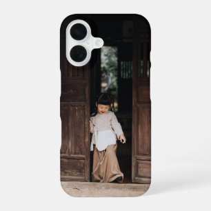 Aangepast, Foto en Tekst Toevoegen iPhone 16 Hoesje