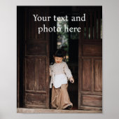 Aangepast, Foto en Tekst Toevoegen Poster (Voorkant)