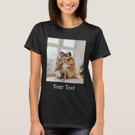 Aangepast, Foto en Tekst Toevoegen T-shirt