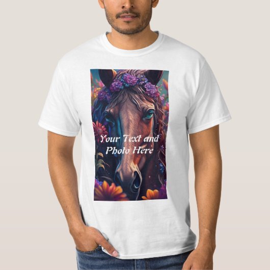 Aangepast, foto en tekst toevoegen t-shirt (Voorkant)