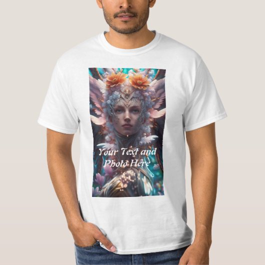 Aangepast, foto en tekst toevoegen t-shirt (Voorkant)