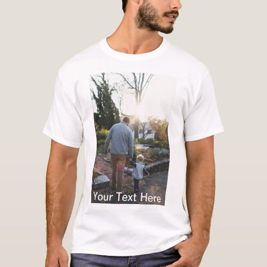 Aangepast, Foto en tekst toevoegen T-shirt (Voorkant)