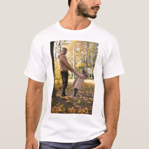 Aangepast, Foto en Tekst Toevoegen T-shirt