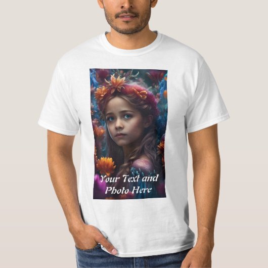 Aangepast, foto en tekst toevoegen t-shirt (Voorkant)