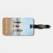 Aangepast foto- en tekstBagagelabel Uw eigen ontwe Bagagelabel (Achterkant horizontaal)