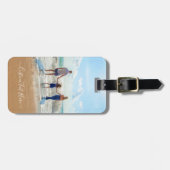 Aangepast foto- en tekstBagagelabel Uw eigen ontwe Bagagelabel (Voorkant horizontaal)