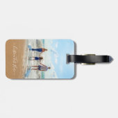 Aangepast foto- en tekstBagagelabel Uw eigen ontwe Bagagelabel (Achterkant horizontaal)