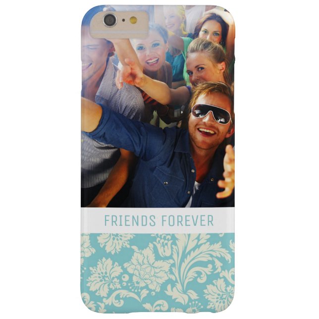 Aangepast foto- en tekstDamaspatroon 3 Case-Mate iPhone Case (Achterkant)