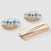 Aangepast foto- en teksthandje voor je zomerontwer handwaaier (Niet-gemonteerd)