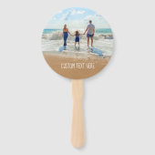 Aangepast foto- en teksthandje voor je zomerontwer handwaaier (Voorkant)