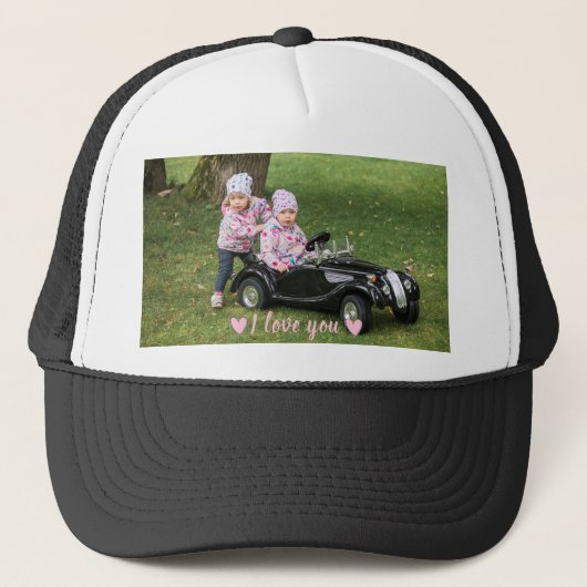 Aangepast, foto- en tekstpet. Trucker Hat Pet (Voorkant)