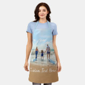 Aangepast foto- en tekstprofiel - Uw eigen ontwerp Schort (Gedragen)