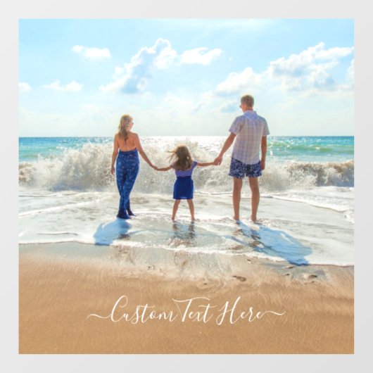 Aangepast foto- en tekstvenster met uw eigen ontwe raamsticker (Vel)