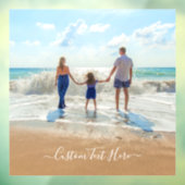 Aangepast foto- en tekstvenster met uw eigen ontwe raamsticker (Vel 3)