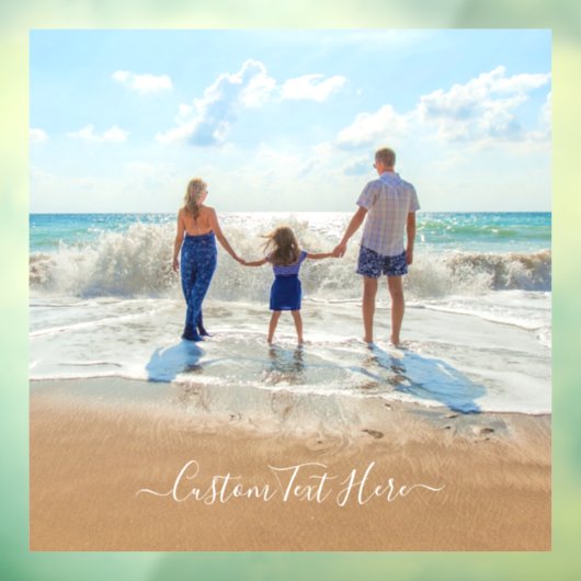 Aangepast foto- en tekstvenster met uw eigen ontwe raamsticker (Vel 3)