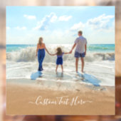 Aangepast foto- en tekstvenster met uw eigen ontwe raamsticker (Vel 2)