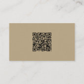 Aangepast Foto Faux Gold Glitter QR Code Professay Visitekaartje (Achterkant)