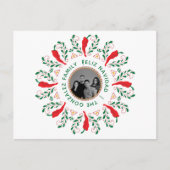 Aangepast Foto Feliz Navidad Holiday Briefkaart (Voorkant)