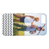 Aangepast foto Geometrisch zigzagpatroon Case-Mate iPhone Case (Achterkant (Horizontaal))