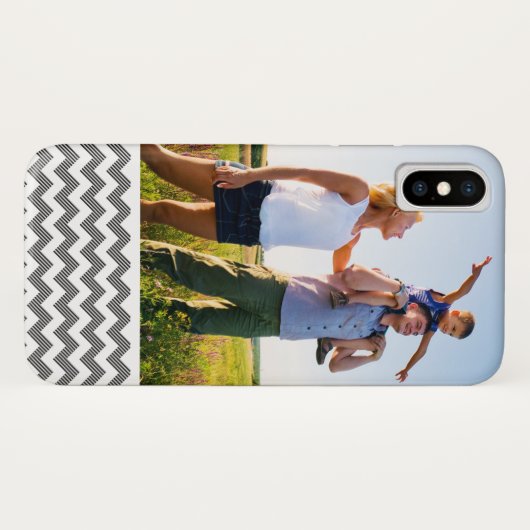 Aangepast foto Geometrisch zigzagpatroon Case-Mate iPhone Case (Achterkant (horizontaal))