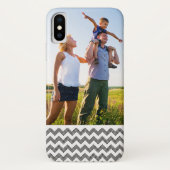 Aangepast foto Geometrisch zigzagpatroon Case-Mate iPhone Case (Achterkant)