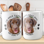 Aangepast foto-grappig, ik praat alleen maar met m koffiemok<br><div class="desc">Ik praat vandaag alleen maar met mijn hond! Verrassend je favoriete hondenliefhebber deze Moederdag, Kerstmis of haar verjaardag met deze superschattige persoonlijke foto-mok. Pas deze mok van hondenliefhebber aan met de favoriete foto's van uw hond, en naam en tekst. Dubbelzijdig - u kunt verschillende foto's op elke kant of het...</div>