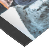 Aangepast foto-inklage Familie Naam 9 Familifoto's Tafelkleed (Gekanteld)