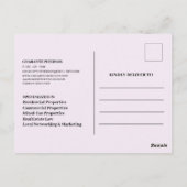 Aangepast Foto je eigen unieke onroerend goed Briefkaart (Achterkant)