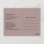 Aangepast Foto je huidige moderne onroerend goed i Briefkaart (Achterkant)