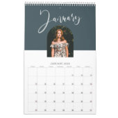 Aangepast foto-kalender voor geborsteld gebruik kalender (Jan 2026)