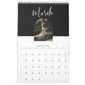 Aangepast foto-kalender voor geborsteld gebruik kalender (Mar 2026)