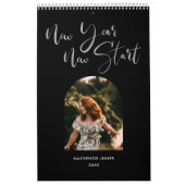 Aangepast foto-kalender voor geborsteld gebruik kalender (Hoes)