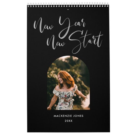 Aangepast foto-kalender voor geborsteld gebruik kalender (Hoes)