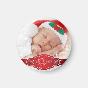 Aangepast foto kerstcadeau - magneet