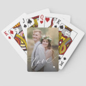 Aangepast foto-liefdesscript pokerkaarten (Achterkant)