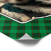 Aangepast foto-Lijst Klassiek groen en rood geplak Poster (Hoek)