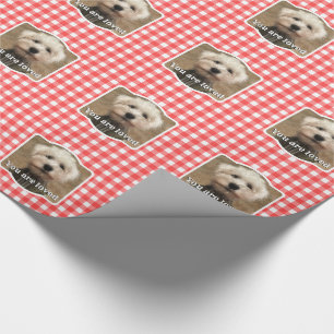 Aangepast foto-Lijst Land Red Buffalo Check Pset Cadeaupapier