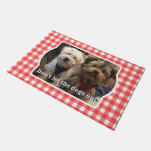 Aangepast foto-Lijst Land Red Buffalo Check Pset Deurmat (Schuin)