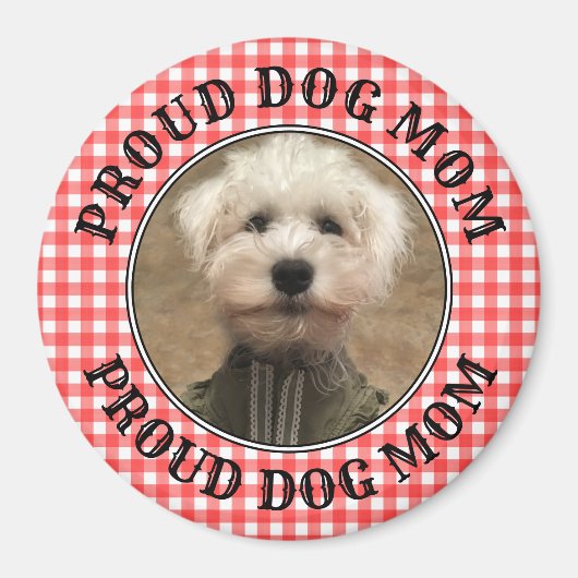 Aangepast foto-Lijst Land Red Buffalo Check Pset Magneet (Voorkant)