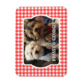 Aangepast foto-Lijst Land Red Buffalo Check Pset Magneet (Verticaal)