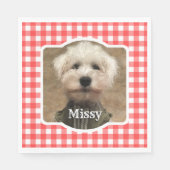 Aangepast foto-Lijst Land Red Buffalo Check Pset Servet (Voorkant)