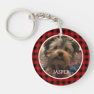 Aangepast foto-Lijst Land Red Buffalo Check Pset Sleutelhanger