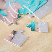 Aangepast foto met handschrift, met handschrift legpuzzel (Zijkant)