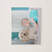 Aangepast foto met handschrift, met handschrift legpuzzel (Verticaal)