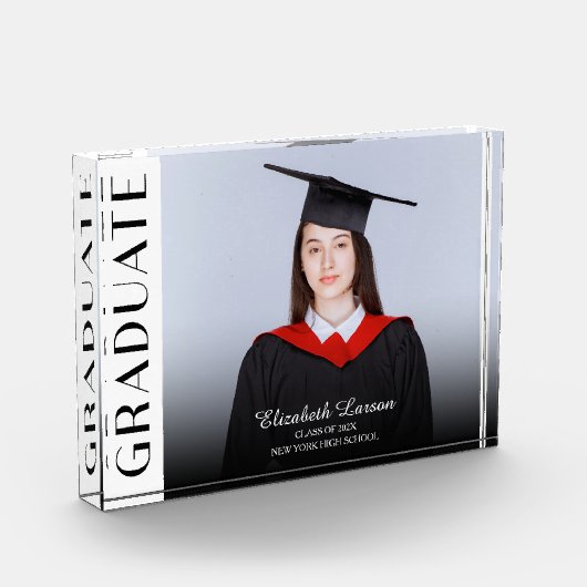 Aangepast foto Modern Elegant Senior Afstuderen De (Links)